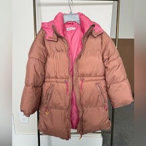 H&M Kids Puffer Jacket in Pink and Brown